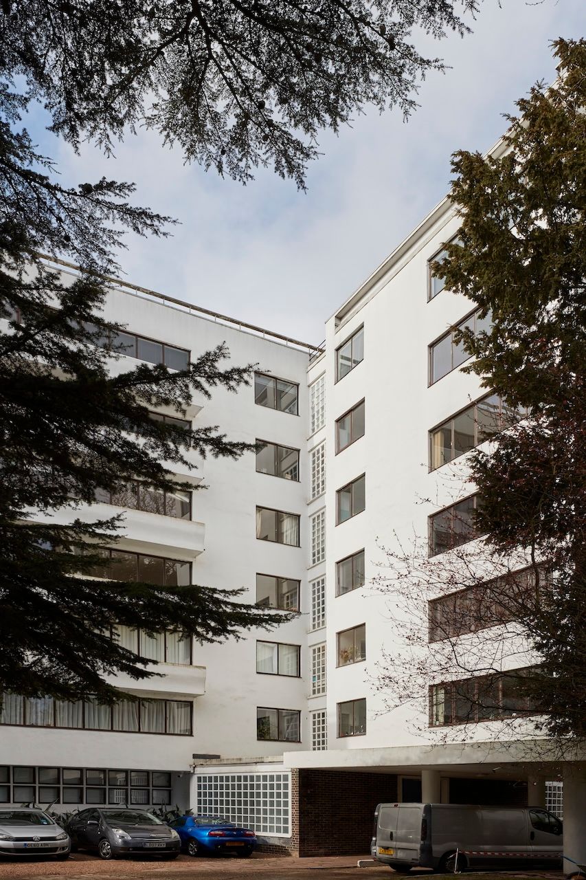 Renovation works in Highpoint I, Grade I Listed Building in Highgate, London